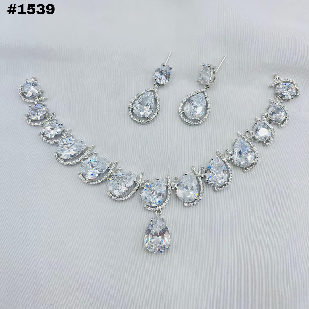 American Diamond Round Zircon Set