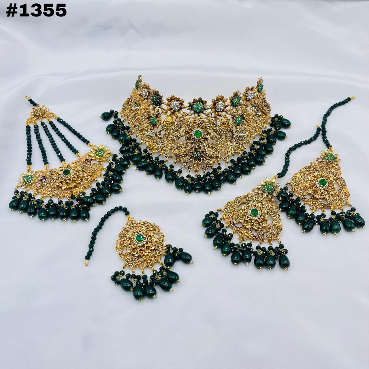 Antique Gold Finish Choker Set