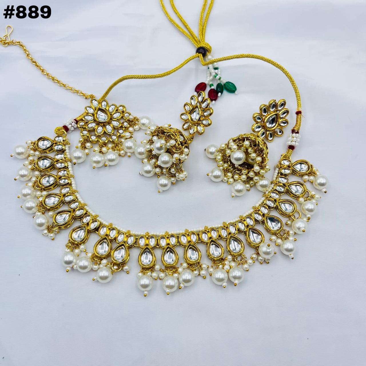Gold Finish Kundan set